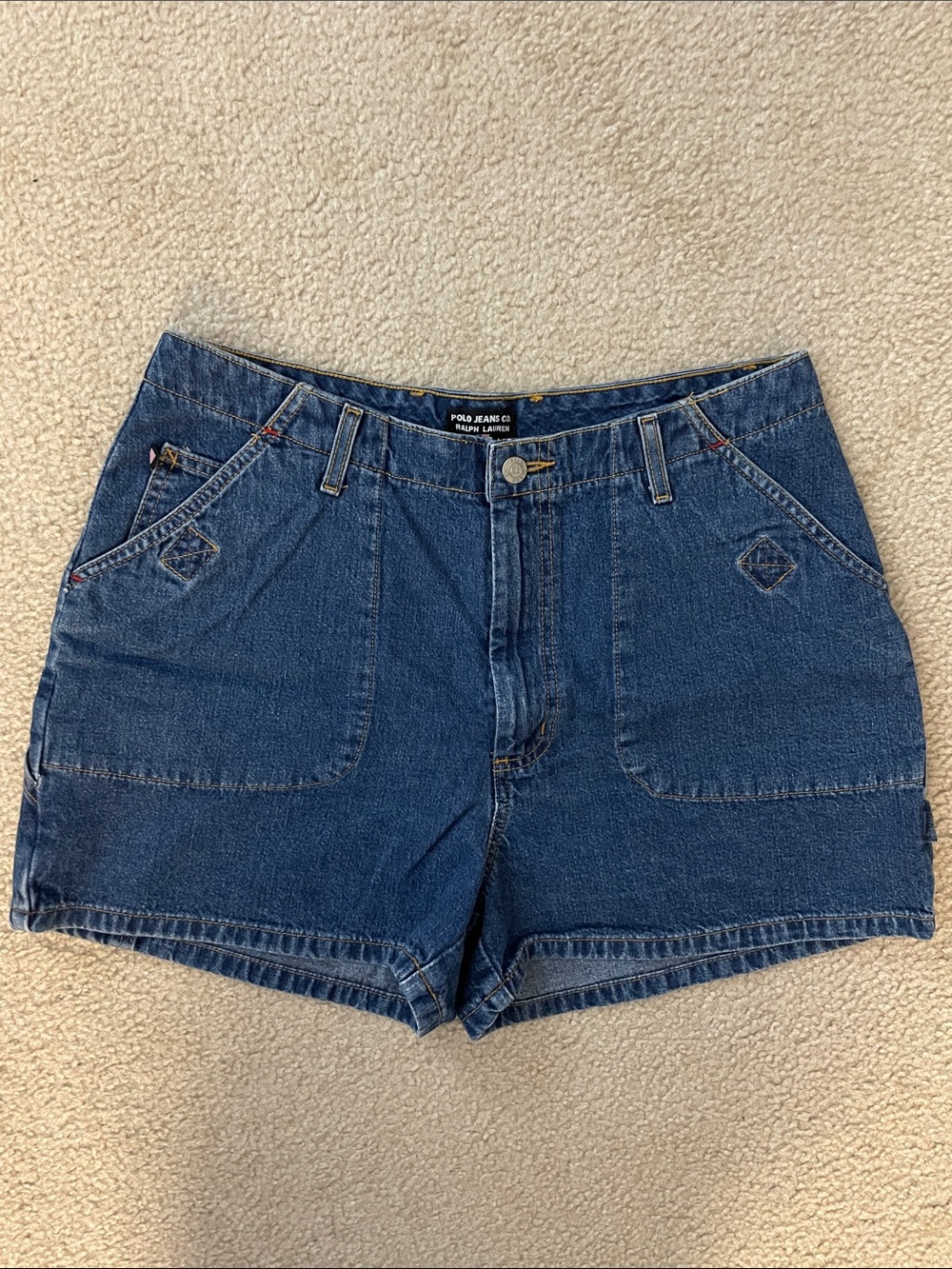 Vintage Polo Jeans by Ralph Lauren Carpenter Shorts, Size 12